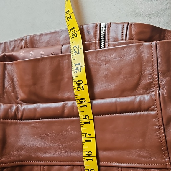 Brown leather jacket - Picture 6 of 6